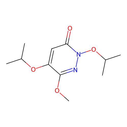 2,5-Diisopropoxy-6-methoxy-3(2H)-pyridazinone structure