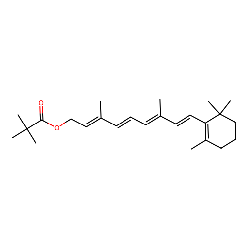 Retinyl pivalate structure