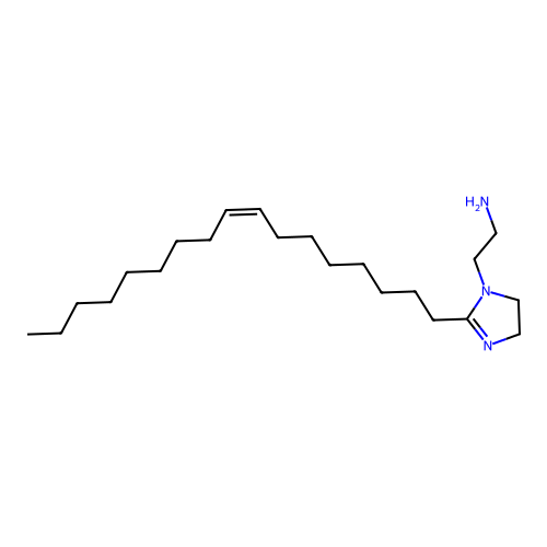 (Z)-2-(8-heptadecenyl)-4,5-dihydro-1H-imidazole-1-ethylamine structure