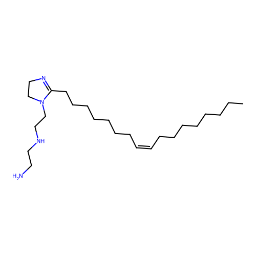 (Z)-N-[2-[2-(8-heptadecenyl)-4,5-dihydro-1H-imidazol-1-yl]ethyl]ethylenediamine structure