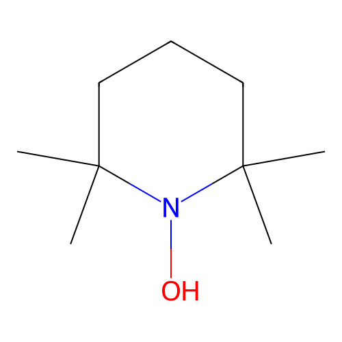 1-羟基-2,2,6,6-四甲基哌啶 structure