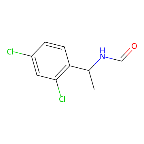 N-[1-(2,4-dichlorophenyl)ethyl]formamide structure