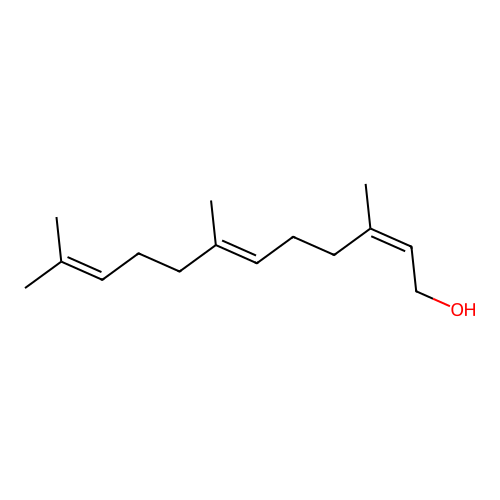 (2-cis,6-trans)-Farnesol structure
