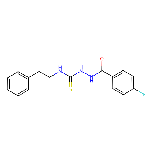 1-[(4-Fluorobenzoyl)amino]-3-(2-phenylethyl)thiourea structure