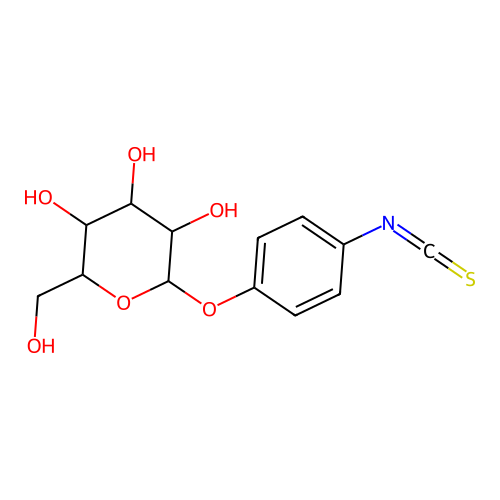 beta-D-Galactopyranosylphenyl isothiocyanate structure