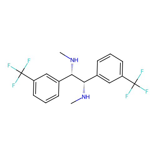(1S,2S)-(-)-N,N'-Dimethyl-1,2-bis[3-(trifluoromethyl)phenyl]ethylenediamine structure