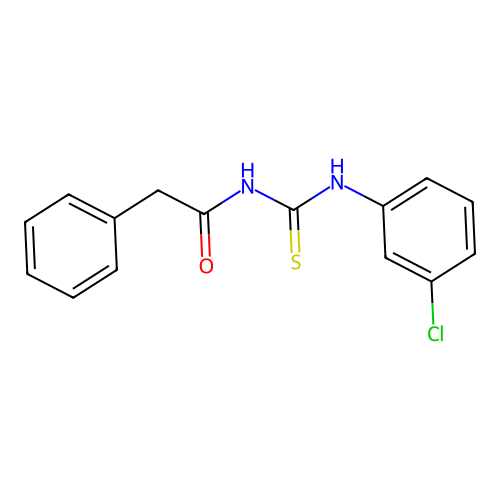 N-[(3-chlorophenyl)carbamothioyl]-2-phenylacetamide structure