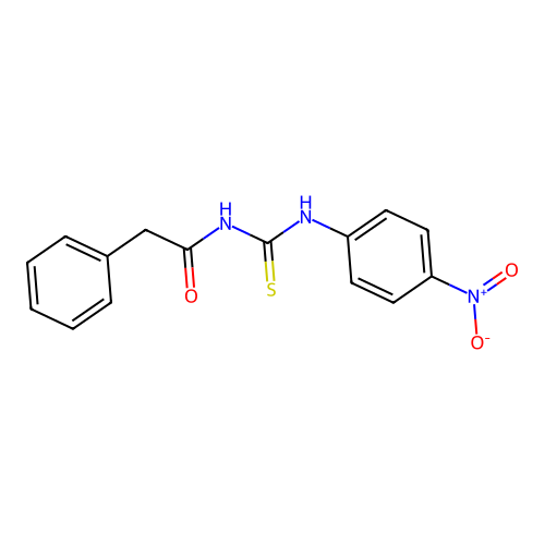 N-[(4-nitrophenyl)carbamothioyl]-2-phenylacetamide structure