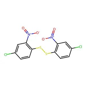 双(4-氯-2-硝基苯基)二硫醚 structure