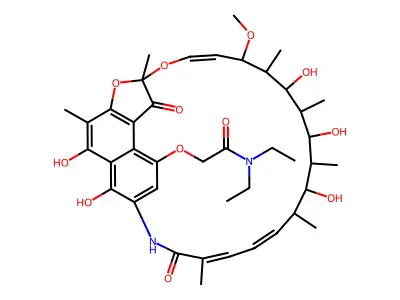 25-DA-rifamycin B diethylamide structure