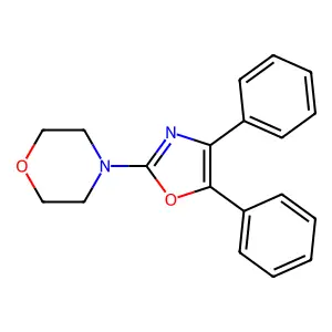 Oxazole, 4,5-diphenyl-2-morpholino- structure