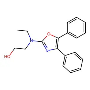 2-((4,5-Diphenyl-2-oxazolyl)ethylamino)ethanol structure