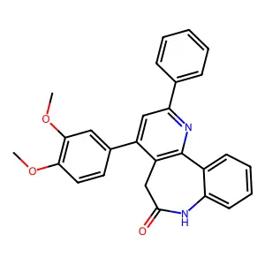 4-(3,4-Dimethoxyphenyl)-2-phenyl-5,7-dihydropyrido[3,2-d][1]benzazepin-6-one structure