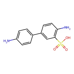 4,4'-二氨基联苯-3-磺酸 structure
