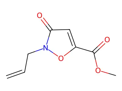 Methyl 2-allyl-3-oxo-2,3-dihydroisoxazole-5-carboxylate structure