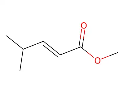 Methyl 4-methyl-2-pentenoate structure