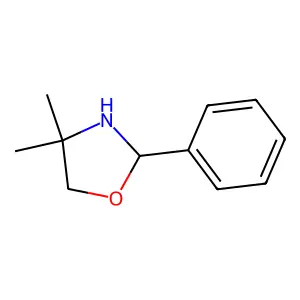 4,4-Dimethyl-2-phenyl-1,3-oxazolidine structure