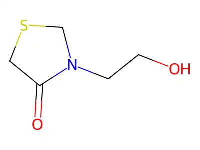 4-Thiazolidinone, 3-(2-hydroxyethyl)- structure