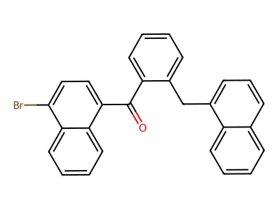 (4-Bromonaphthalen-1-yl)[2-(naphthalen-1-ylmethyl)phenyl]methanone structure
