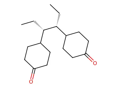 3,4-Bis(4-hydroxycyclohexyl)-2-oxohexanal structure