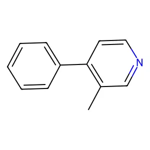 3-Methyl-4-phenylpyridine structure