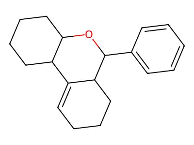 6-phenyl-2,3,4,4a,6,6a,7,8,9,10b-decahydro-1H-benzo[c]chromene structure
