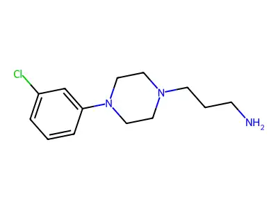 3-[4-(3-Chlorophenyl)piperazin-1-yl]propan-1-amine structure