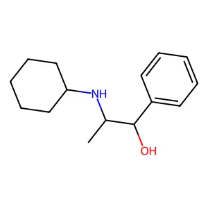 Benzenemethanol, alpha-(1-(cyclohexylamino)ethyl)- structure