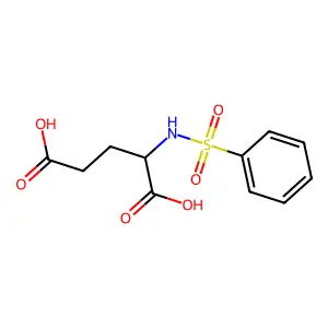 N-(Phenylsulfonyl)glutamic acid structure