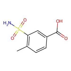 4-Methyl-3-sulfamoylbenzoic acid structure