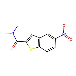 N,N-dimethyl-5-nitro-1-benzothiophene-2-carboxamide structure