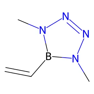 1H-Tetrazaborole, 5-ethenyl-4,5-dihydro-1,4-dimethyl- structure