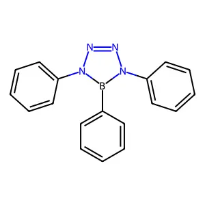 1,4,5-Triphenyltetrazaborole structure