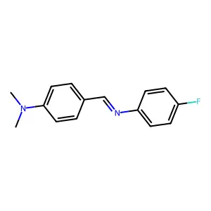N-(4-(Dimethylamino)benzylidene)-4-fluoroaniline structure