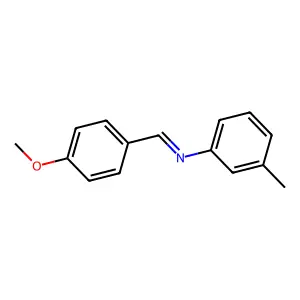 p-Methoxybenzylidene-(3-methylphenyl)-amine structure