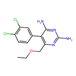 5-(3,4-Dichlorophenyl)-6-(ethoxymethyl)pyrimidine-2,4-diamine structure