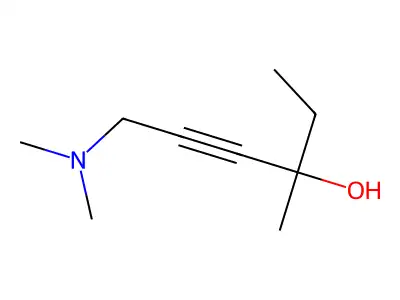 6-(Dimethylamino)-3-methylhex-4-yn-3-ol structure