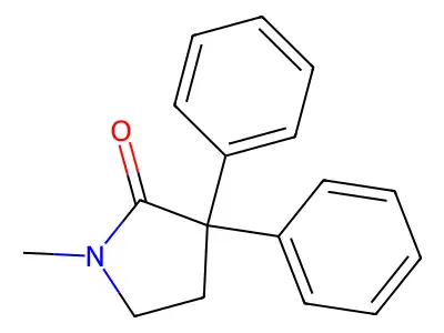 2-Pyrrolidinone, 1-methyl-3,3-diphenyl- structure