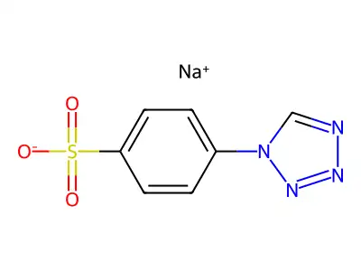 4-(1H-tetrazol-1-yl)benzenesulfonic acid structure