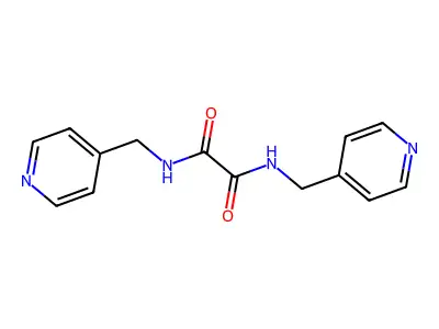 Ethanediamide, N,N'-bis(4-pyridinylmethyl)- structure