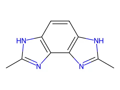 Benzo(1,2-d:3,4-d')diimidazole, 1,6-dihydro-2,7-dimethyl- structure