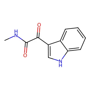 2-(1H-indol-3-yl)-N-methyl-2-oxoacetamide structure