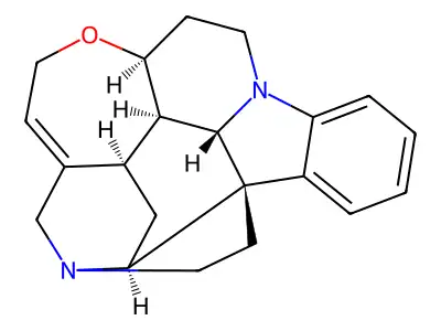 马钱元碱 structure