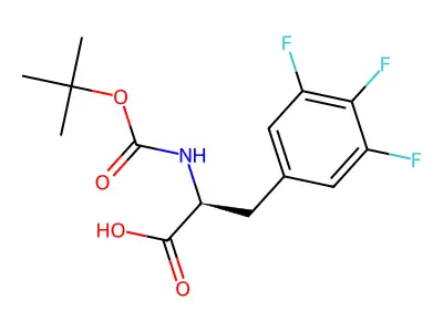 Boc-D-3,4,5-trifluorophenylalanine structure