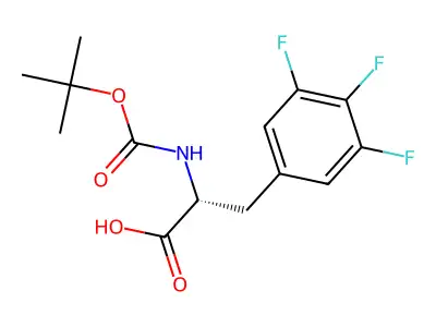 N-[(1,1-Dimethylethoxy)carbonyl]-4-(trifluoromethyl)-D-phenylalanine structure