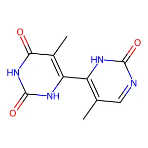 [4,4'-Bipyrimidine]-2,2',6(1H,1'H,3H)-trione, 5,5'-dimethyl- structure
