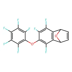 5,6,8-Trifluoro-7-(pentafluorophenoxy)-1,4-dihydro-1,4-epoxynaphthalene structure