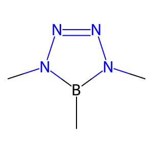 1H-Tetrazaborole, 4,5-dihydro-1,4,5-trimethyl- structure