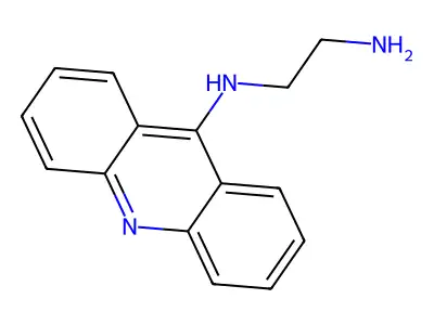 N1-9-Acridinyl-1,2-ethanediamine structure
