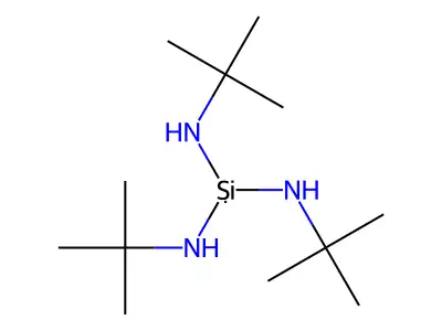 [Bis(tert-butylamino)silyl](tert-butyl)amine structure